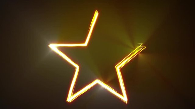 4k Star With Lines Stroke Animation/
Animation of abstract shining star shape with light strokes following motion path, for festival, parties and holidays