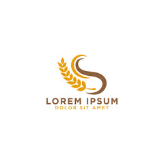 Grain logo design template