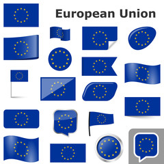 flags with country colors of EU © picoStudio
