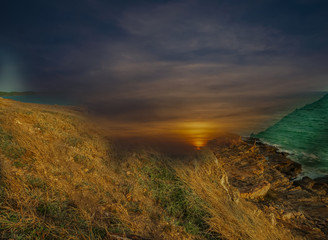 Sunset Landscape at the Sea
