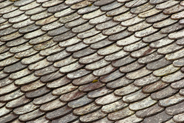 Traditional stone roof in Norway