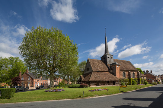 Church at Souvigny-en-Sologne, a small village in the Loire valley, France