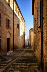 Fototapeta premium Fermo, medieval town, Italian touristic destination