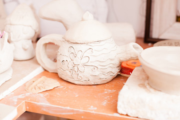 Figures from plasticine