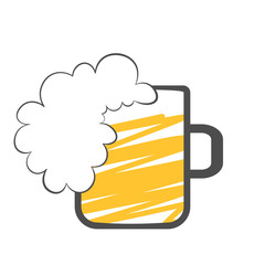 Beer mug with full foam