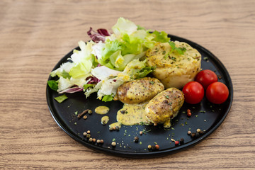 sausage mashed potatoes mustard sauce