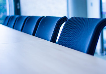 Row of office chairs