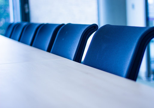 Row of office chairs