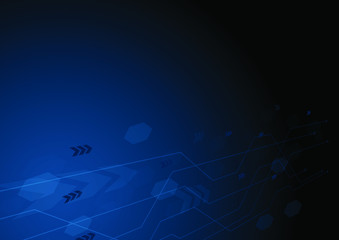 Abstract futuristic circuit technology sci-fi background Hi-tech concept ,Vector Illustration