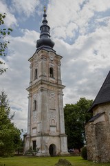 Gothic church in Plesivec, Slovakia
