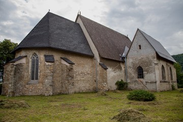 Fototapeta na wymiar Gothic church in Plesivec, Slovakia