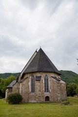 Fototapeta na wymiar Gothic church in Plesivec, Slovakia