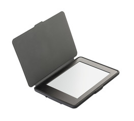 e-book in gray cover