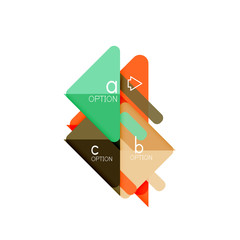 Triangle data visualization design, option infographic layout
