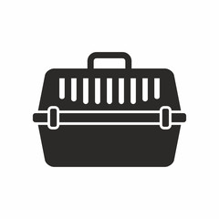Pet carry case vector icon