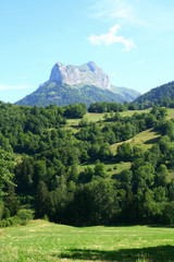 le Coudray dans les massif des Bauges en Savoie