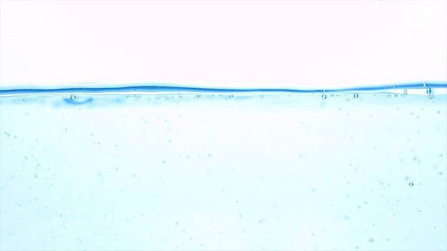 Close up water in slow motion