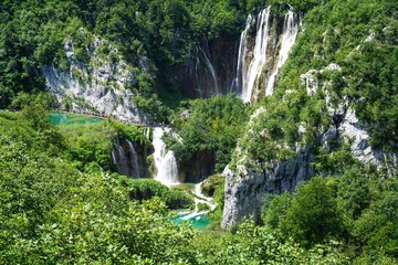 Wasserfälle an der Plitwitzer Seen in Kroatien - Plitvice