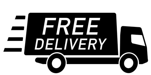 dts24 DeliveryTruckSign - truck / free delivery - 2to1 xxl g6277
