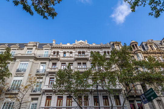 Buildings at Avenida de Mayo - Buenos Aires, Argentina