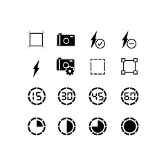 Simple Set of Business Management Related Vector Line Icons. Contains such Icons as brightness, contrast, timer and more. Editable Stroke. 48x48 Pixel Perfect.