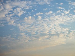 Clouds in the blue sky