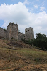 Fototapeta na wymiar View to Manasija monastery walls, Despotovac, Serbia