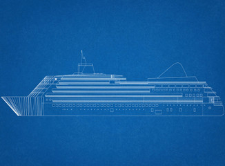 cruise ship Concept Architect Blueprint