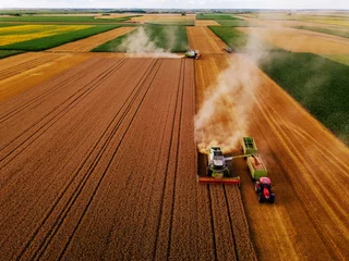 Fototapete Traktor Zeit für die Ernte