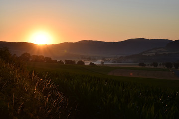 Sonnenaufgang im Weserbergland
