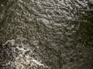 Gray river foam and spray