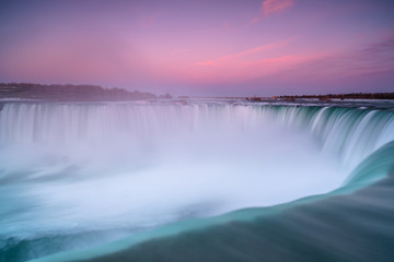 View on niagara falls at sunrise - Powered by Adobe