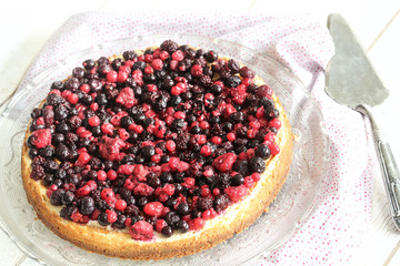 cheesecake aux fruits rouges