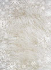 Natural sheepskin background texture