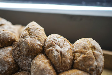 The fake models of bread, Looks like real and delicous.