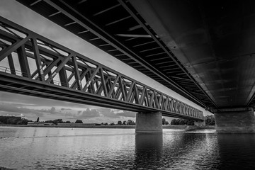 Rheinbrücke Grenze zu Frankreich