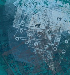 Abstract painting on canvas. Hand made art. Colorful texture. Modern artwork. Strokes of fat paint. Brushstrokes. Contemporary art. Artistic background image.