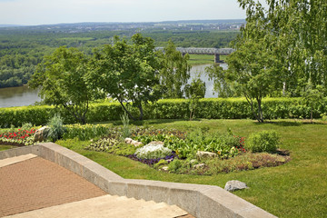 Fototapeta premium Square of Salawat Yulayev in Ufa. Republic of Bashkortostan. Russia