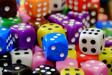 Pile of Dice for Gaming Gambling and Playing Games of Chance