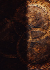 The texture of a noble tree. Viennese texture chair.