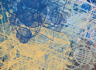 Abstract painting on canvas. Hand made art. Colorful texture. Modern artwork. Strokes of fat paint. Brushstrokes. Contemporary art. Artistic background image.