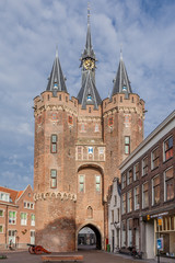 City entrance tower in Dutch city
