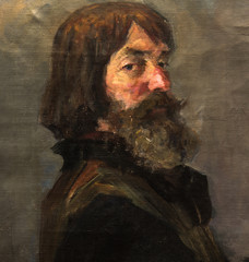 Fototapeta premium oil painting, portrait, handmade