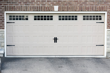 Garage doors for two cars