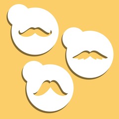 mustache stencils art