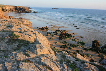 Côte sauvage, presqu'île de Quiberon (Bretagne, Morbihan, France)