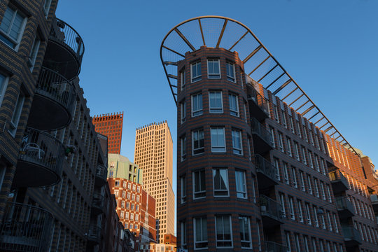 the hague skyline buildings in the netherlands