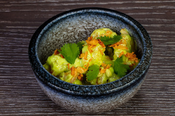 Tasty tempura shrimp