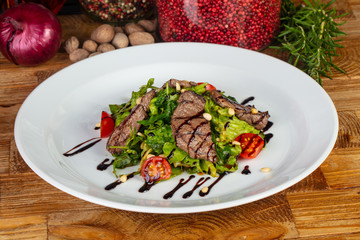Tasty stake salad