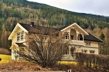 a cottage in nordic countryside